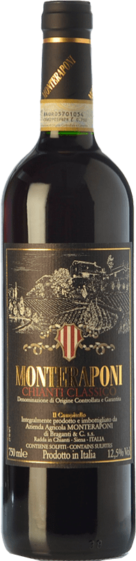 66,95 € | Red wine Monteraponi Campitello Riserva Reserva D.O.C.G. Chianti Classico Tuscany Italy Sangiovese, Colorino, Canaiolo Bottle 75 cl