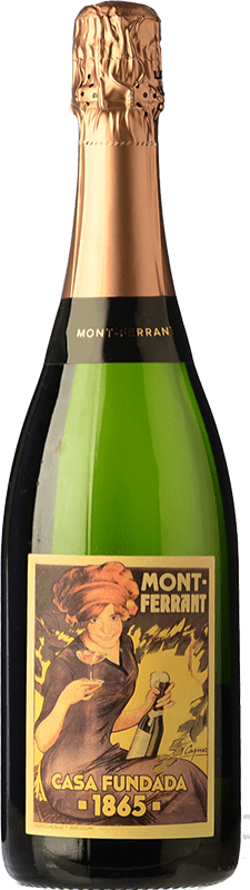 Бесплатная доставка | Белое игристое Mont-Ferrant La Señora Природа Брута D.O. Cava Каталония Испания Macabeo, Xarel·lo, Chardonnay, Parellada 75 cl