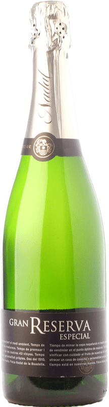 Envoi gratuit | Blanc mousseux Nadal Especial Brut Nature Grande Réserve D.O. Cava Catalogne Espagne Macabeo, Xarel·lo, Parellada 75 cl