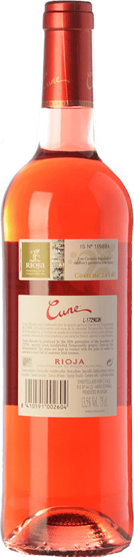 5,95 € Free Shipping | Rosé wine Norte de España - CVNE Cune Joven D.O.Ca. Rioja The Rioja Spain Tempranillo Bottle 75 cl