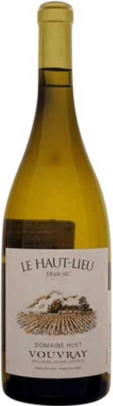 Kostenloser Versand | Weißwein Huet Le Haut-Lieu Halbtrocken Halbsüß A.O.C. Vouvray Loire Frankreich Chenin Weiß 75 cl