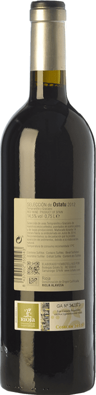 17,95 € Free Shipping | Red wine Ostatu Selección Crianza D.O.Ca. Rioja The Rioja Spain Tempranillo, Graciano Bottle 75 cl