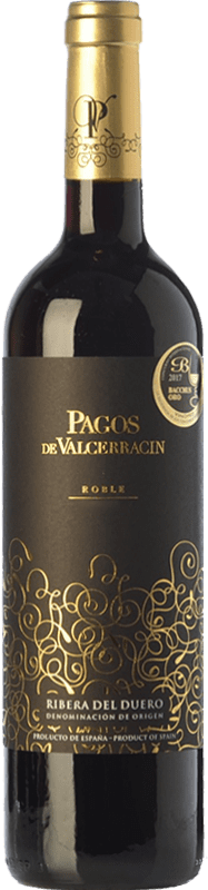 11,95 € | Red wine Pagos de Valcerracín Roble D.O. Ribera del Duero Castilla y León Spain Tempranillo Bottle 75 cl