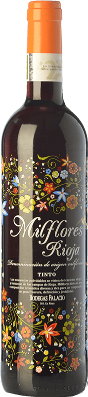 6,95 € | 赤ワイン Palacio Milflores 若い D.O.Ca. Rioja ラ・リオハ スペイン Tempranillo 75 cl