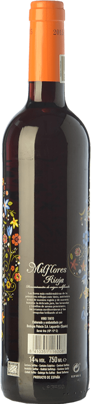 5,95 € Free Shipping | Red wine Palacio Milflores Joven D.O.Ca. Rioja The Rioja Spain Tempranillo Bottle 75 cl