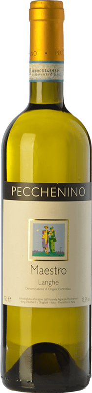 19,95 € Free Shipping | White wine Pecchenino Bianco Maestro D.O.C. Langhe Piemonte Italy Chardonnay, Sauvignon Bottle 75 cl