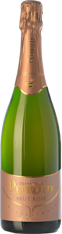 Envoi gratuit | Rosé mousseux Pedrotti Rosé Brut D.O.C. Trento Trentin Italie Pinot Noir, Chardonnay 75 cl