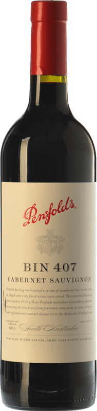 131,95 € Бесплатная доставка | Красное вино Penfolds Bin 407 старения I.G. Southern Australia