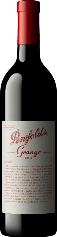 643,95 € | Red wine Penfolds Grange BIN 95 Aged I.G. Southern Australia Southern Australia Australia Syrah, Cabernet Sauvignon 75 cl