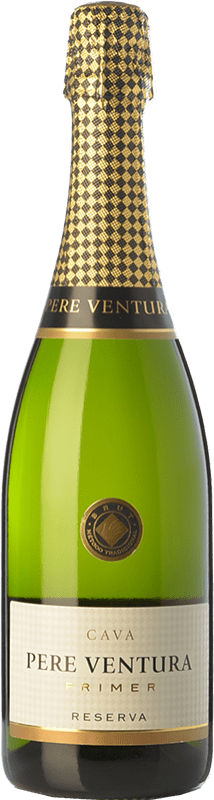 15,95 € | 白起泡酒 Pere Ventura Primer 香槟 预订 D.O. Cava 加泰罗尼亚 西班牙 Macabeo, Xarel·lo, Parellada 75 cl