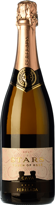 10,95 € | Rosé sparkling Perelada Stars Touch of Rosé Brut D.O. Cava Catalonia Spain Grenache, Pinot Black Bottle 75 cl