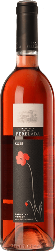 Бесплатная доставка | Розовое вино Perelada Молодой D.O. Empordà Каталония Испания Tempranillo, Merlot, Grenache 75 cl