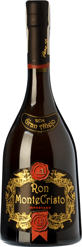 42,95 € Free Shipping | Rum Pérez Barquero Monte Cristo Spain 12 Years Bottle 70 cl