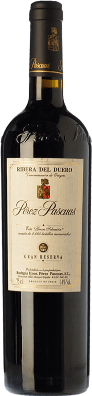 271,95 € | 红酒 Pérez Pascuas Gran Selección 大储备 D.O. Ribera del Duero 卡斯蒂利亚莱昂 西班牙 Tempranillo 75 cl