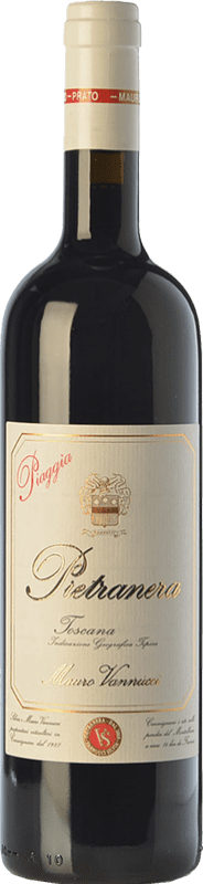 21,95 € Free Shipping | Red wine Piaggia Pietranera I.G.T. Toscana Tuscany Italy Sangiovese Bottle 75 cl