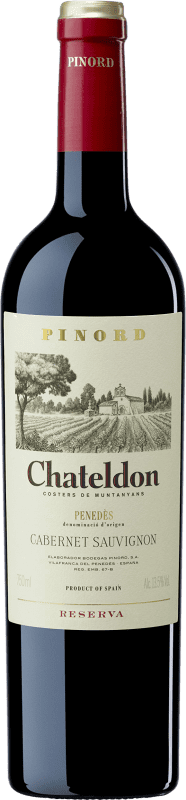 11,95 € Free Shipping | Red wine Pinord Chateldon Reserva D.O. Penedès Catalonia Spain Cabernet Sauvignon Bottle 75 cl