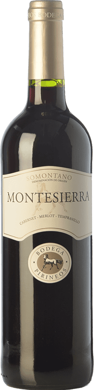 5,95 € | Red wine Pirineos Montesierra Joven D.O. Somontano Aragon Spain Tempranillo, Cabernet Sauvignon Bottle 75 cl