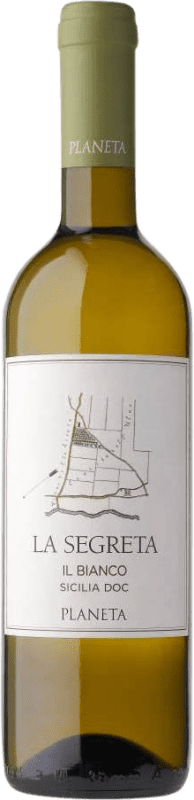 Envoi gratuit | Vin blanc Planeta La Segreta Bianco I.G.T. Terre Siciliane Sicile Italie Viognier, Chardonnay, Fiano, Grecanico 75 cl