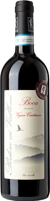 Бесплатная доставка | Красное вино Podere ai Valloni Vigna Cristiana D.O.C. Boca Пьемонте Италия Nebbiolo, Vespolina, Rara 75 cl