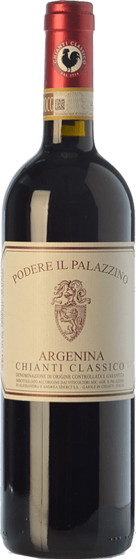 16,95 € Free Shipping | Red wine Il Palazzino Argenina D.O.C.G. Chianti Classico Tuscany Italy Sangiovese Bottle 75 cl