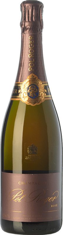 128,95 € Бесплатная доставка | Розовое игристое Pol Roger Rosé Vintage A.O.C. Champagne