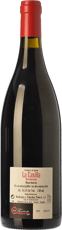 27,95 € Free Shipping | Red wine Ponce J. Antonio La Casilla Estrecha Crianza D.O. Manchuela Castilla la Mancha Spain Bobal Bottle 75 cl