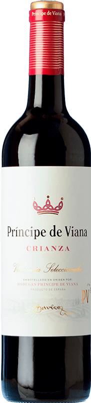6,95 € | Vino tinto Príncipe de Viana Crianza D.O. Navarra Navarra España Tempranillo, Merlot, Cabernet Sauvignon 75 cl
