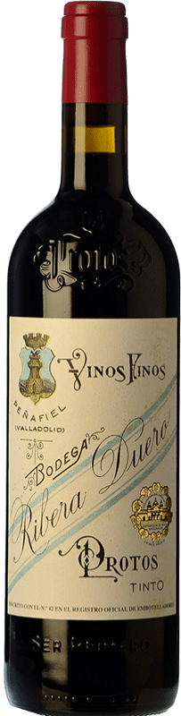 26,95 € Free Shipping | Red wine Protos 27 Crianza D.O. Ribera del Duero Castilla y León Spain Tempranillo Bottle 75 cl