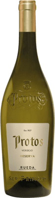 Envoi gratuit | Vin blanc Protos Fermentado en Barrica Réserve D.O. Rueda Castille et Leon Espagne Verdejo 75 cl