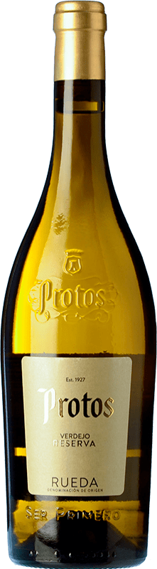23,95 € | White wine Protos Fermentado en Barrica Crianza D.O. Rueda Castilla y León Spain Verdejo Bottle 75 cl