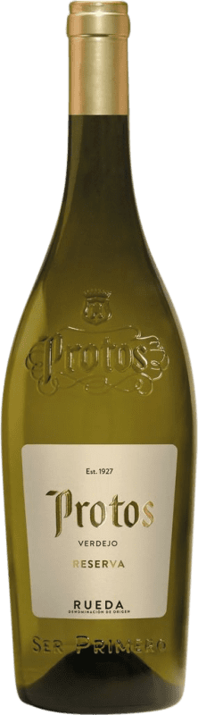 免费送货 | 白酒 Protos Fermentado en Barrica 预订 D.O. Rueda 卡斯蒂利亚莱昂 西班牙 Verdejo 75 cl