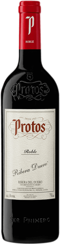 9,95 € | Red wine Protos Roble D.O. Ribera del Duero Castilla y León Spain Tempranillo Bottle 75 cl