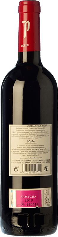 10,95 € | Red wine Protos Roble D.O. Ribera del Duero Castilla y León Spain Tempranillo Bottle 75 cl