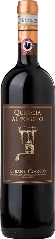 26,95 € | Red wine Quercia al Poggio Riserva Reserva D.O.C.G. Chianti Classico Tuscany Italy Sangiovese Bottle 75 cl