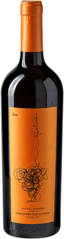 12,95 € | Red wine Rafael Cambra Dos Aged D.O. Valencia Valencian Community Spain Cabernet Sauvignon, Monastrell, Cabernet Franc Bottle 75 cl