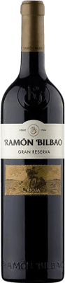 Бесплатная доставка | Красное вино Ramón Bilbao Гранд Резерв D.O.Ca. Rioja Ла-Риоха Испания Tempranillo, Grenache, Graciano 75 cl