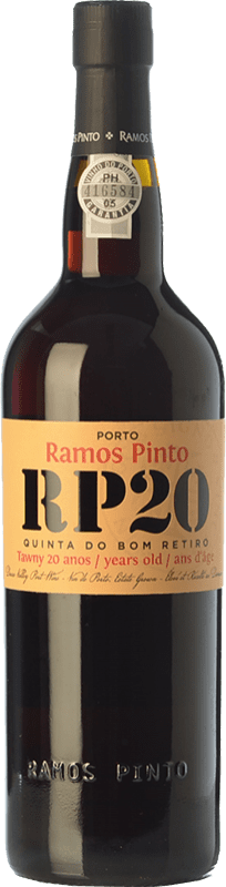 77,95 € | Fortified wine Ramos Pinto 20 Anos Quinta do Bom Retiro I.G. Porto Porto Portugal Touriga Franca, Touriga Nacional, Tinta Roriz, Tinta Cão, Tinta Barroca Bottle 75 cl