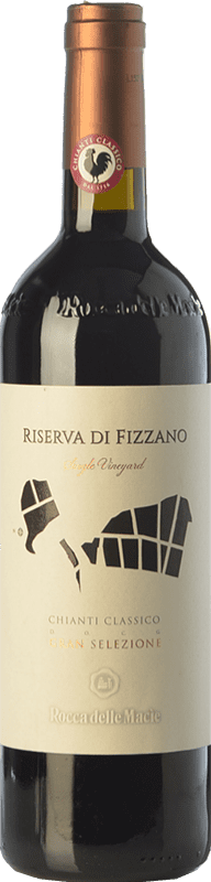 36,95 € | Vinho tinto Rocca delle Macìe Riserva di Fizzano Reserva D.O.C.G. Chianti Classico Tuscany Itália Merlot, Sangiovese Garrafa Magnum 1,5 L