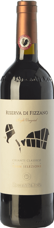 66,95 € | Vinho Tinto Rocca delle Macìe Fizzano Clássico Reserva D.O.C.G. Chianti Tuscany Itália Merlot, Sangiovese Garrafa Magnum 1,5 L