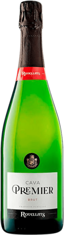 10,95 € | 白スパークリングワイン Rovellats Premier Brut 若い D.O. Cava カタロニア スペイン Macabeo, Parellada 75 cl