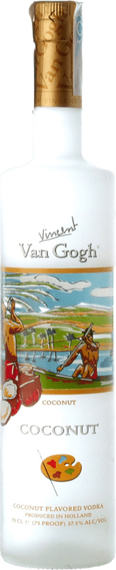 Бесплатная доставка | Водка Royal Dirkzwager Van Gogh Coconut Нидерланды 1 L