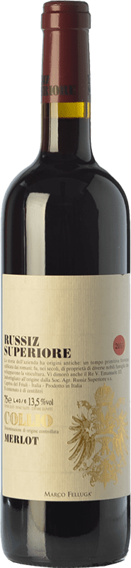 29,95 € | Красное вино Russiz Superiore D.O.C. Collio Goriziano-Collio Фриули-Венеция-Джулия Италия Merlot 75 cl