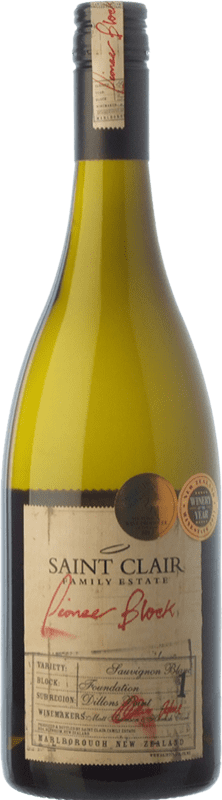 Бесплатная доставка | Белое вино Saint Clair Pioneer Block 1 I.G. Marlborough Марлборо Новая Зеландия Sauvignon White 75 cl