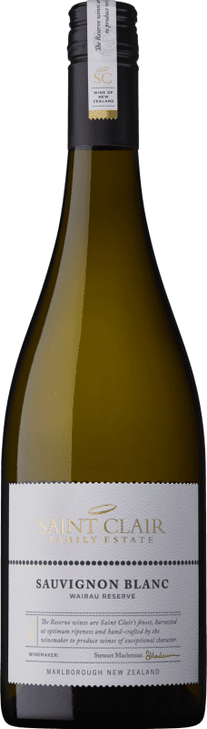 Spedizione Gratuita | Vino bianco Saint Clair Wairau Riserva I.G. Marlborough Marlborough Nuova Zelanda Sauvignon Bianca 75 cl