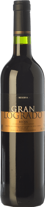16,95 € | 红酒 San Martín de Ábalos Gran Logrado 预订 D.O.Ca. Rioja 拉里奥哈 西班牙 Tempranillo, Grenache, Viura 75 cl