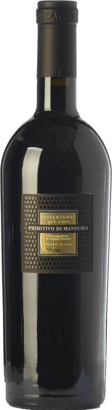 55,95 € | Красное вино San Marzano Sessantanni D.O.C. Primitivo di Manduria Апулия Италия Primitivo бутылка Магнум 1,5 L