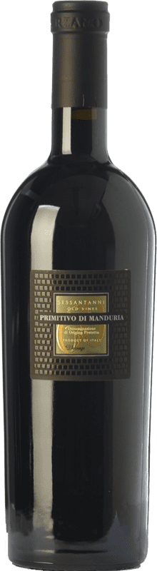 81,95 € Kostenloser Versand | Rotwein San Marzano Sessantanni D.O.C. Primitivo di Manduria Magnumflasche 1,5 L