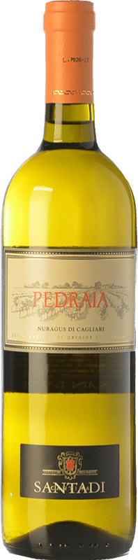 9,95 € Spedizione Gratuita | Vino bianco Santadi Pedraia D.O.C. Nuragus di Cagliari