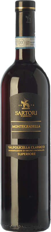 16,95 € | Vino rosso Vinicola Sartori Montegradella D.O.C. Valpolicella Veneto Italia Corvina, Rondinella, Corvinone, Croatina 75 cl