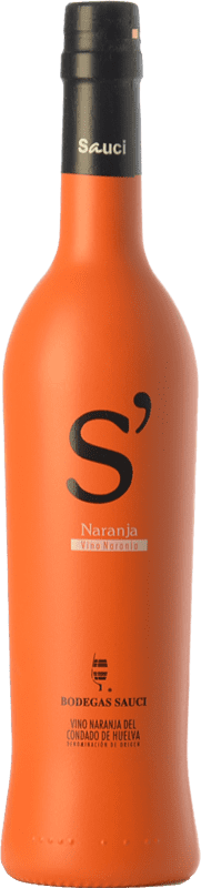 Envío gratis | Vino Naranja Sauci S' D.O. Condado de Huelva Andalucía España Palomino Fino, Pedro Ximénez Botella Medium 50 cl